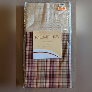 Rustic Plaid Window Valance